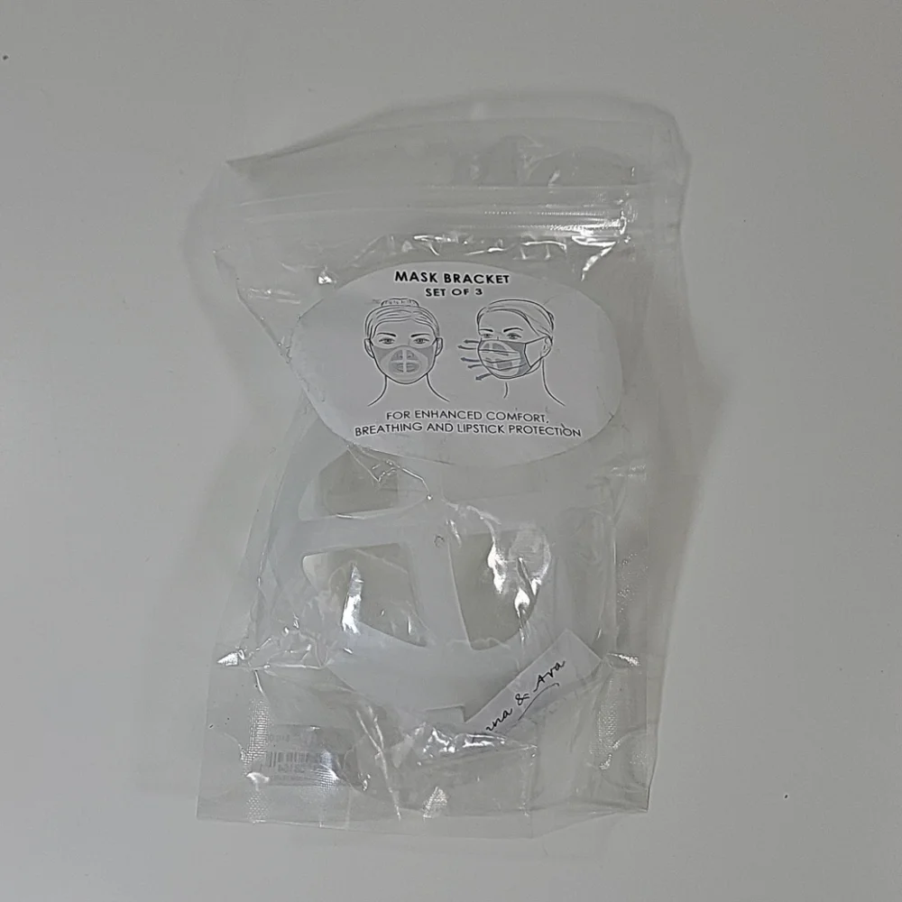 Anna & Ava Mask Bracket Set of 3 clear